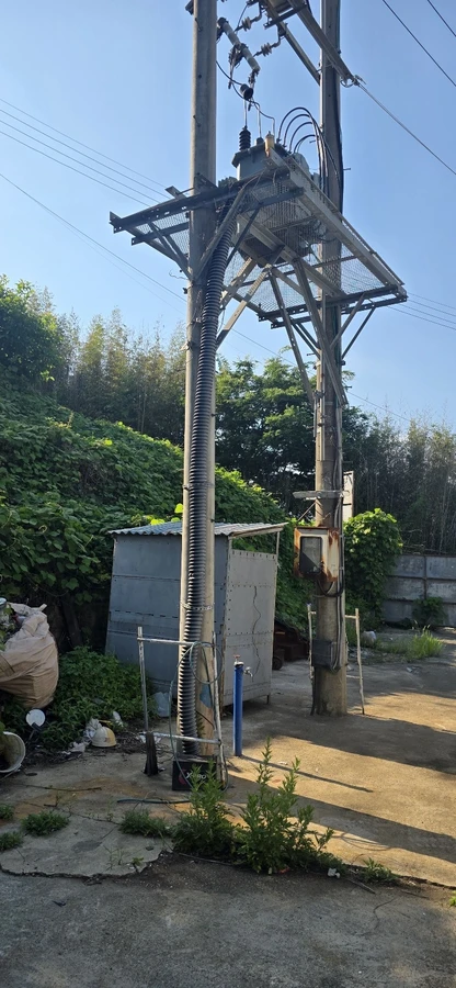 전주 변압기 설치